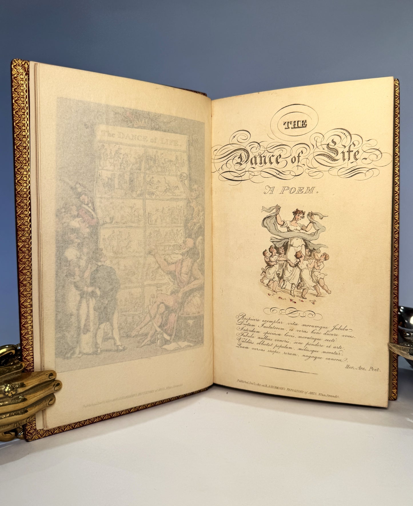 The Dance of Life, a Poem. Illustrated Thomas Rowlandson, Bound by Sangorski and Sutcliffe