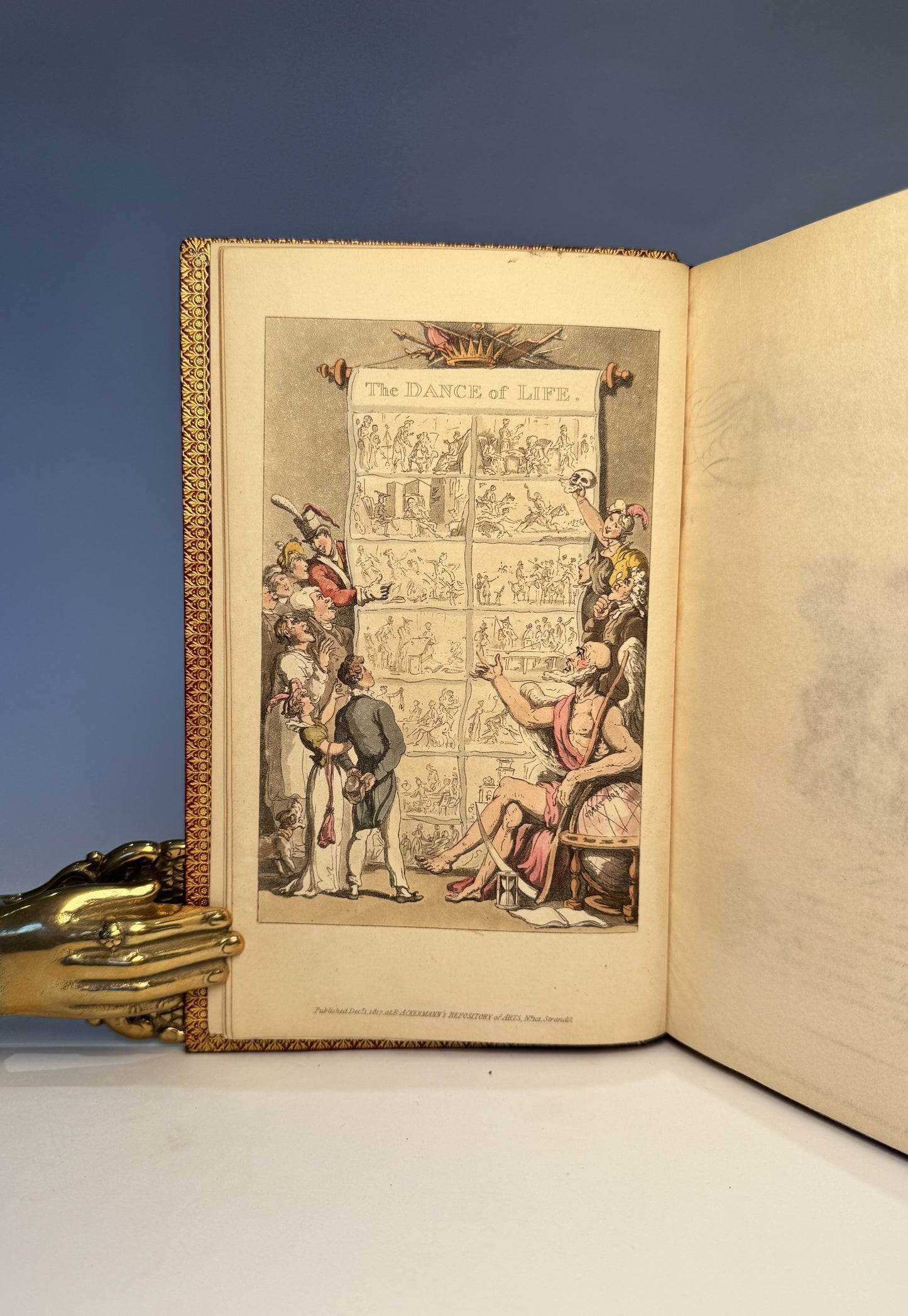 The Dance of Life, a Poem. Illustrated Thomas Rowlandson, Bound by Sangorski and Sutcliffe