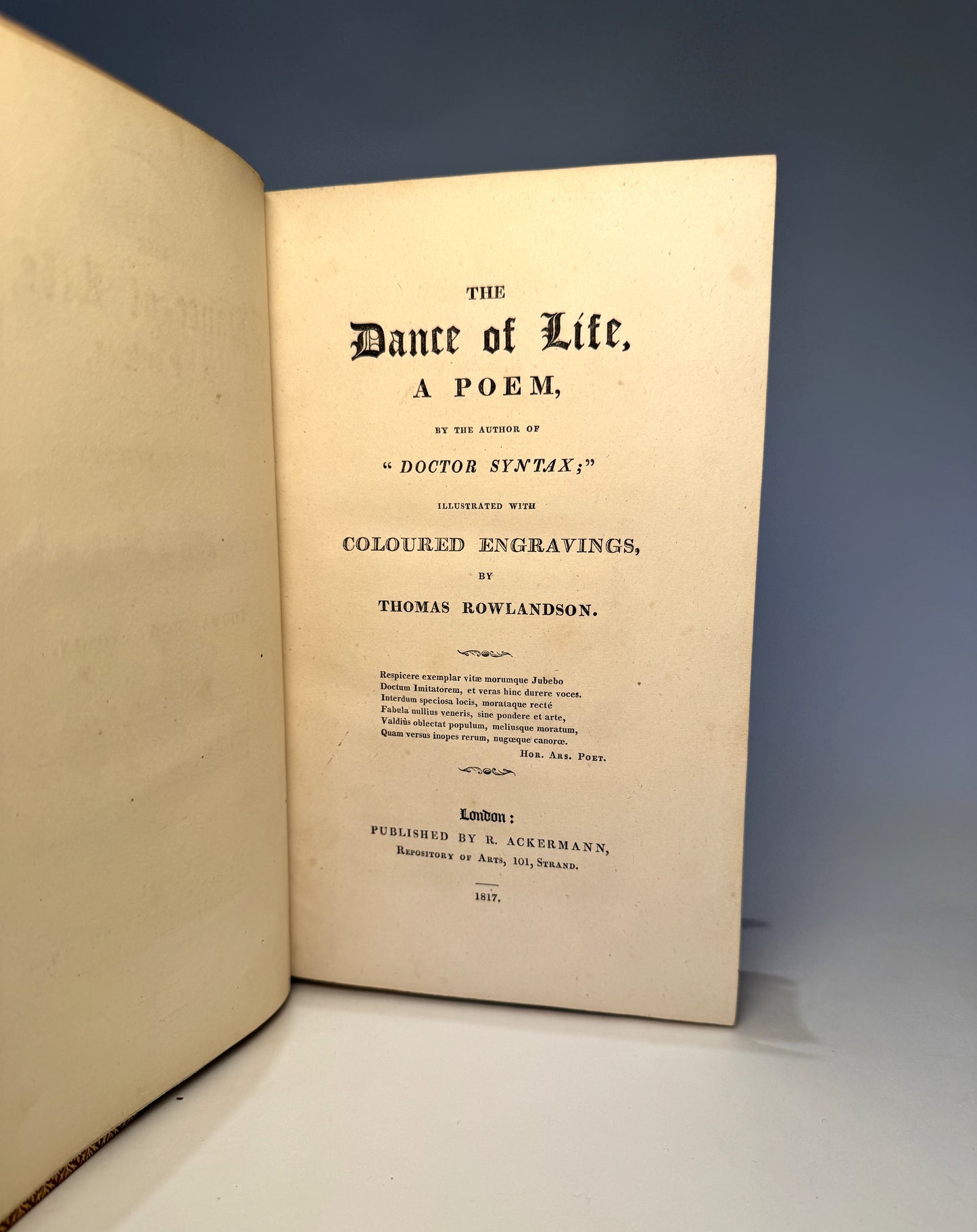 The Dance of Life, a Poem. Illustrated Thomas Rowlandson, Bound by Sangorski and Sutcliffe