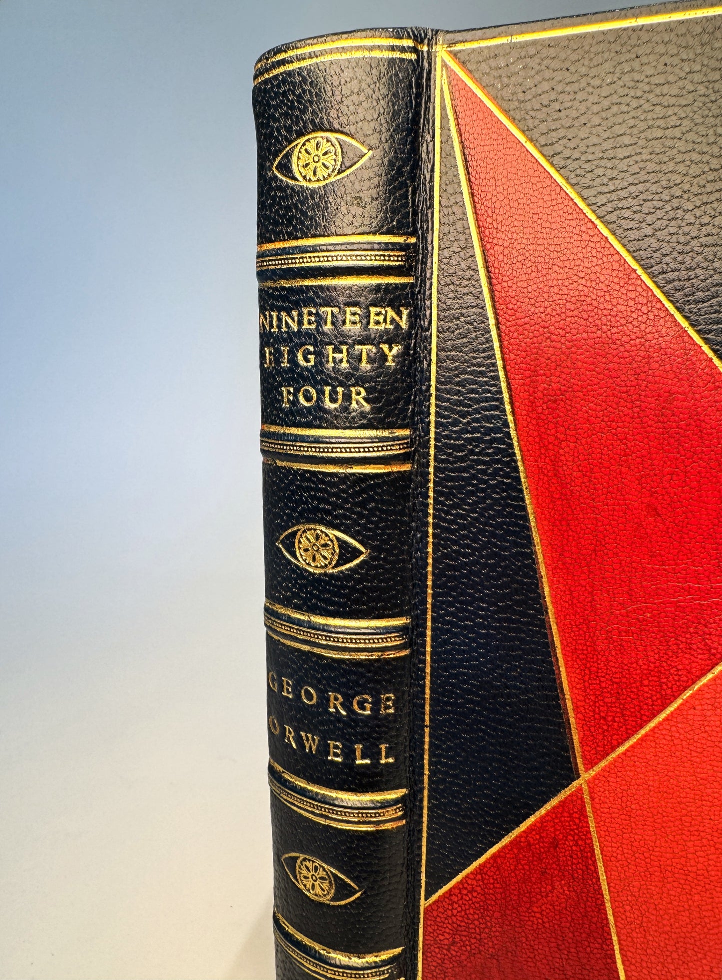 Nineteen Eighty Four by George Orwell in Luxurious Navy Morocco Design Binding