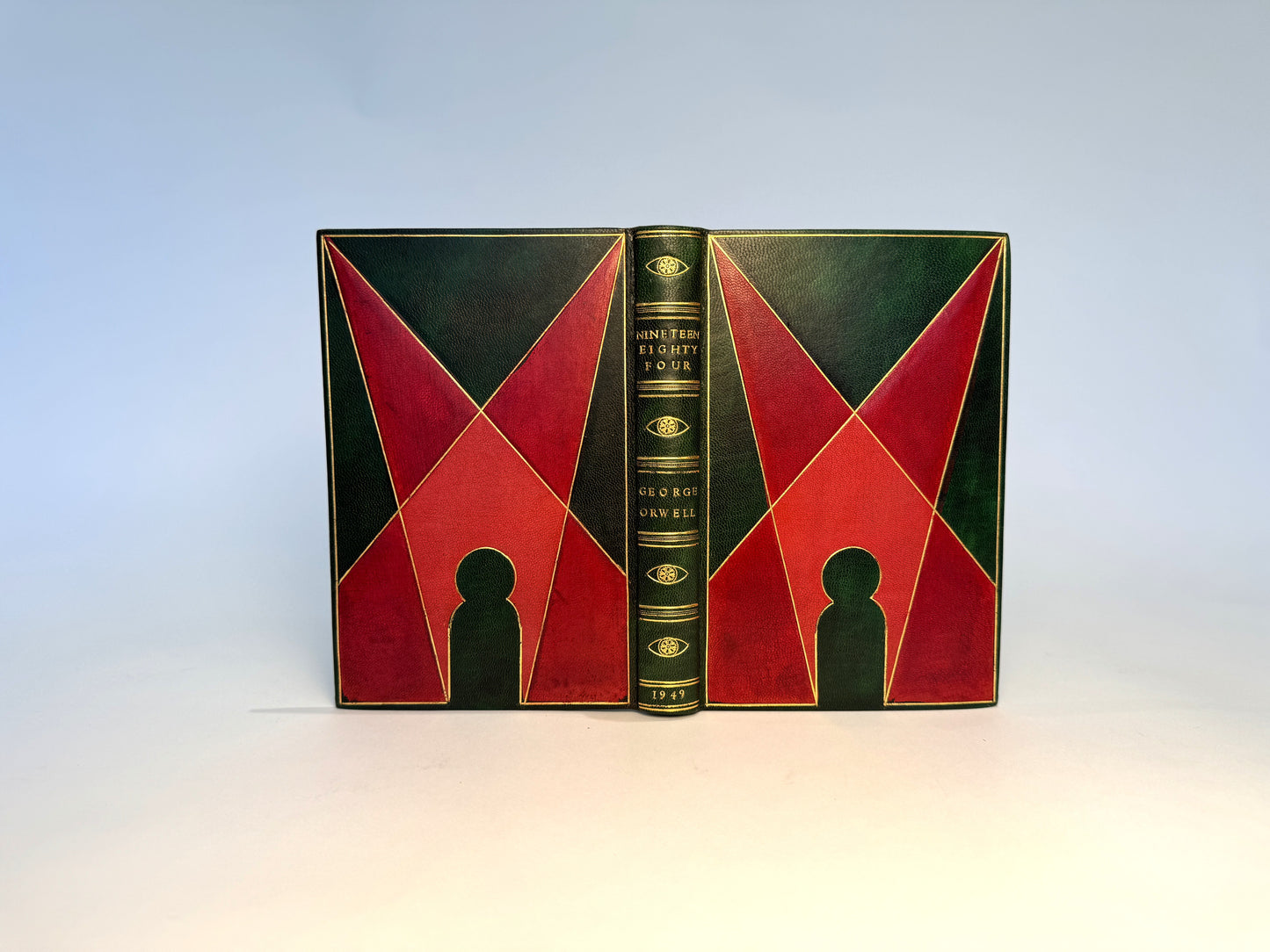 Nineteen Eighty Four by George Orwell in Luxurious Royal Green Morocco Design Binding