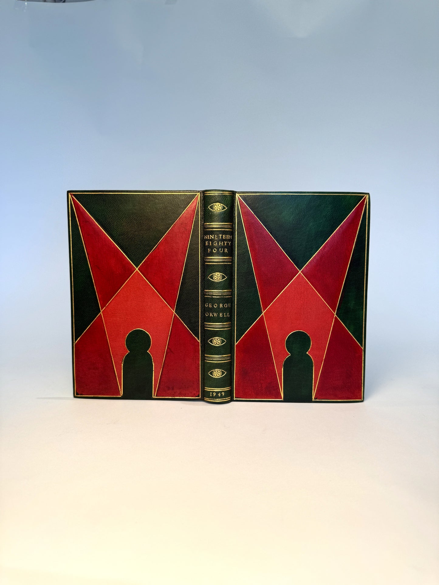 Nineteen Eighty Four by George Orwell in Luxurious Royal Green Morocco Design Binding