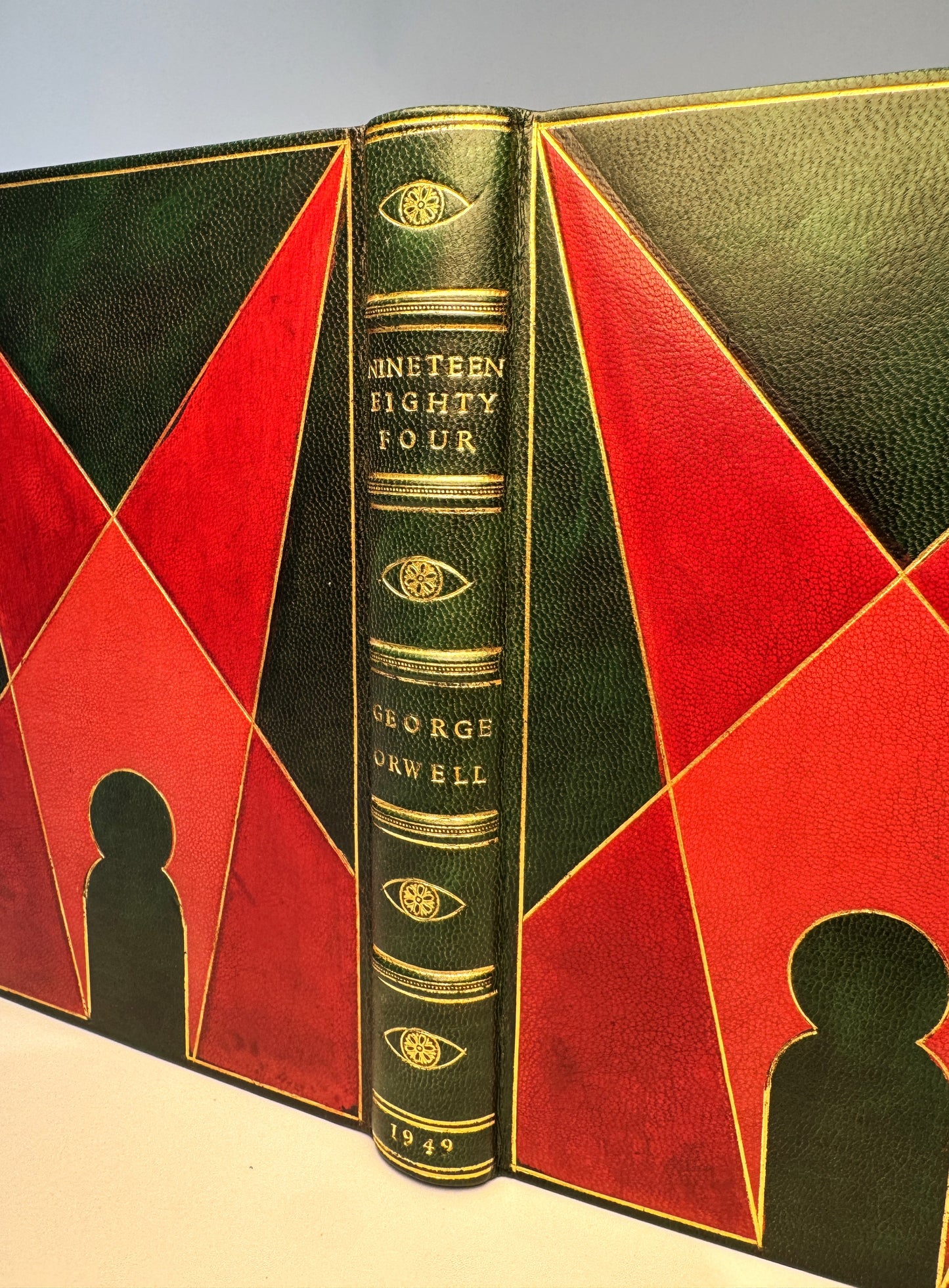 Nineteen Eighty Four by George Orwell in Luxurious Royal Green Morocco Design Binding