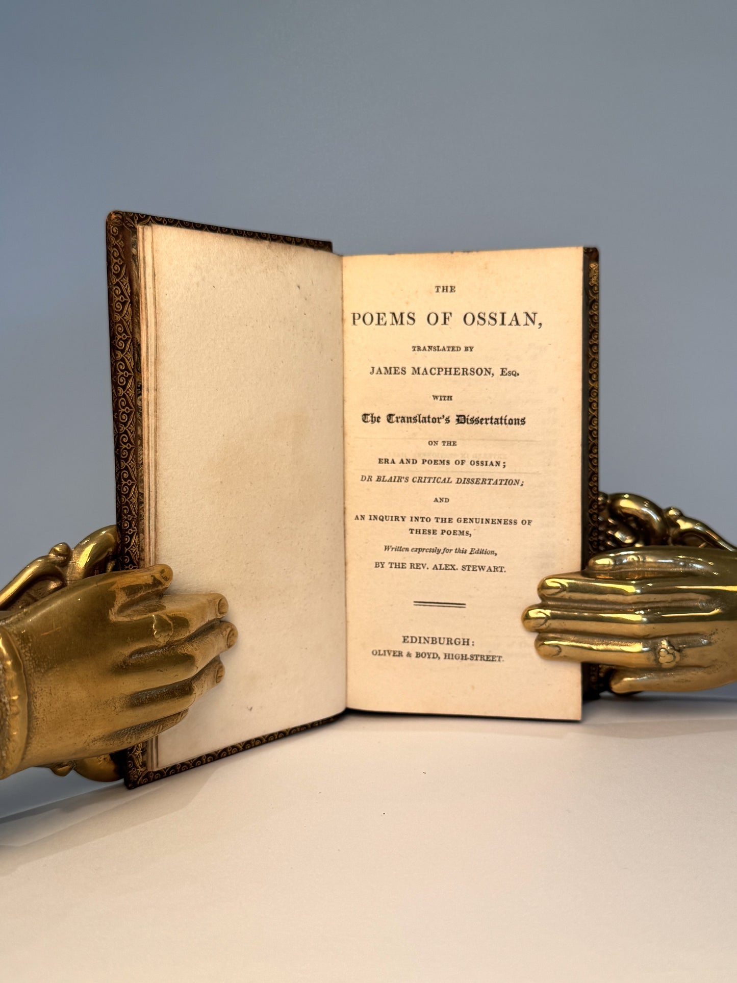 The Poems of Ossian Translated by James Macpherson - Ex Libris John Ruskin & Michael Dibdin