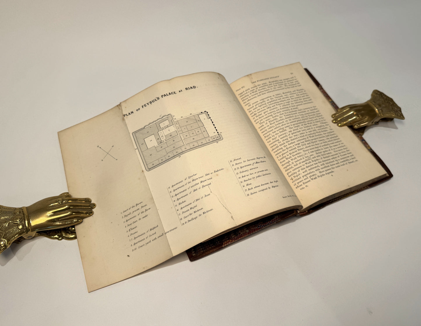 Narrative of a Year's Journey through Central and Eastern Arabia (1862-63) - William Gifford Palgrave, 2 Volumes, Leather-Bound with Folding Maps & Autograph Letter Signed