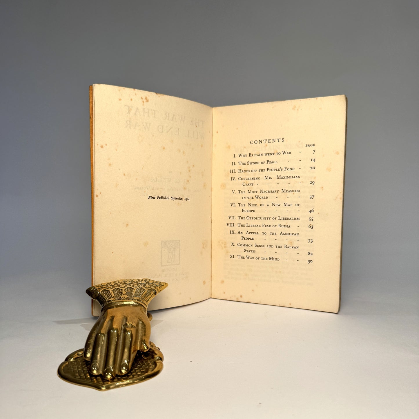 The War That Will End War by H.G. Wells.