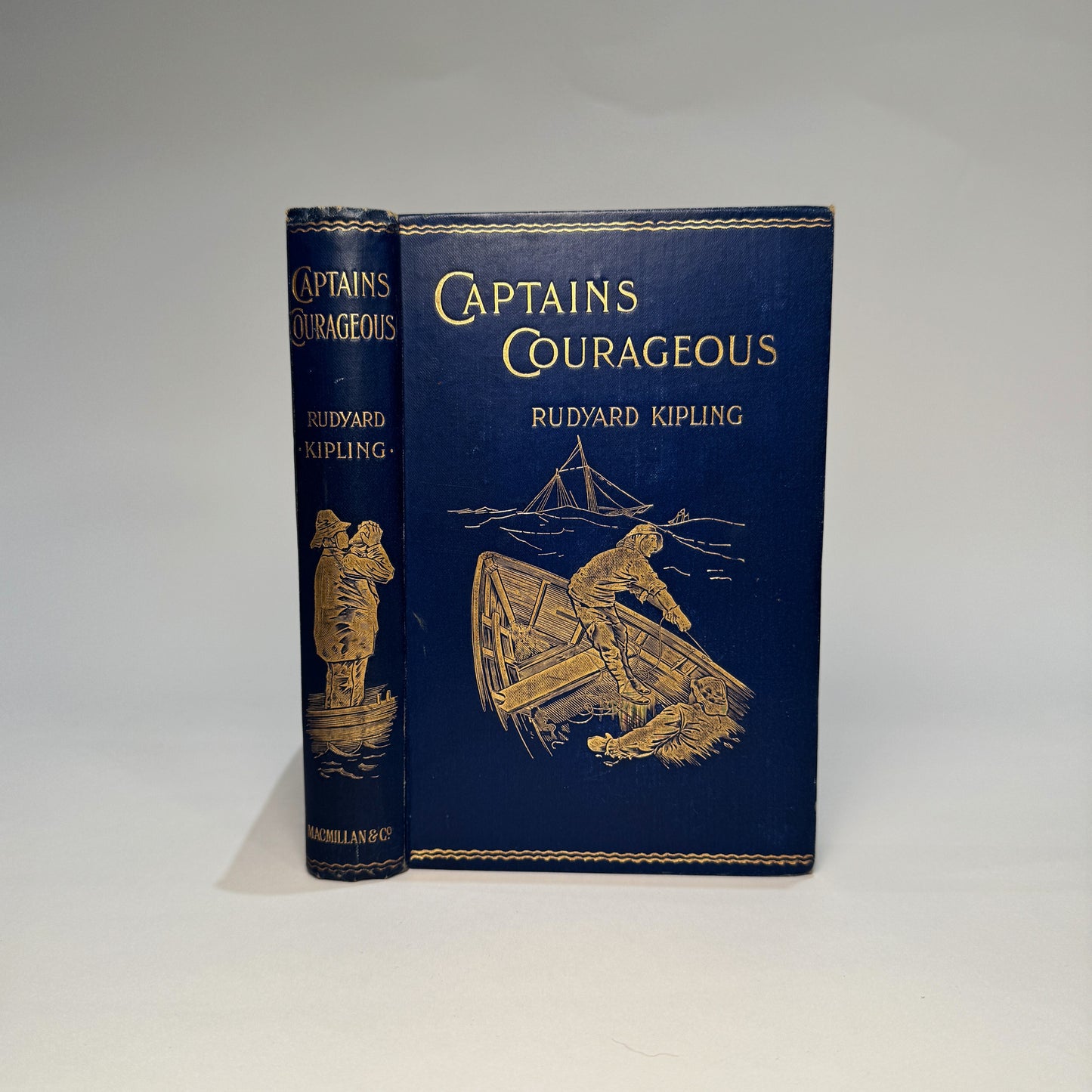 Captains Courageous. The Story of the Grand Banks. A Novel. With Illustrations by I.W. Taber. By Rudyard Kipling