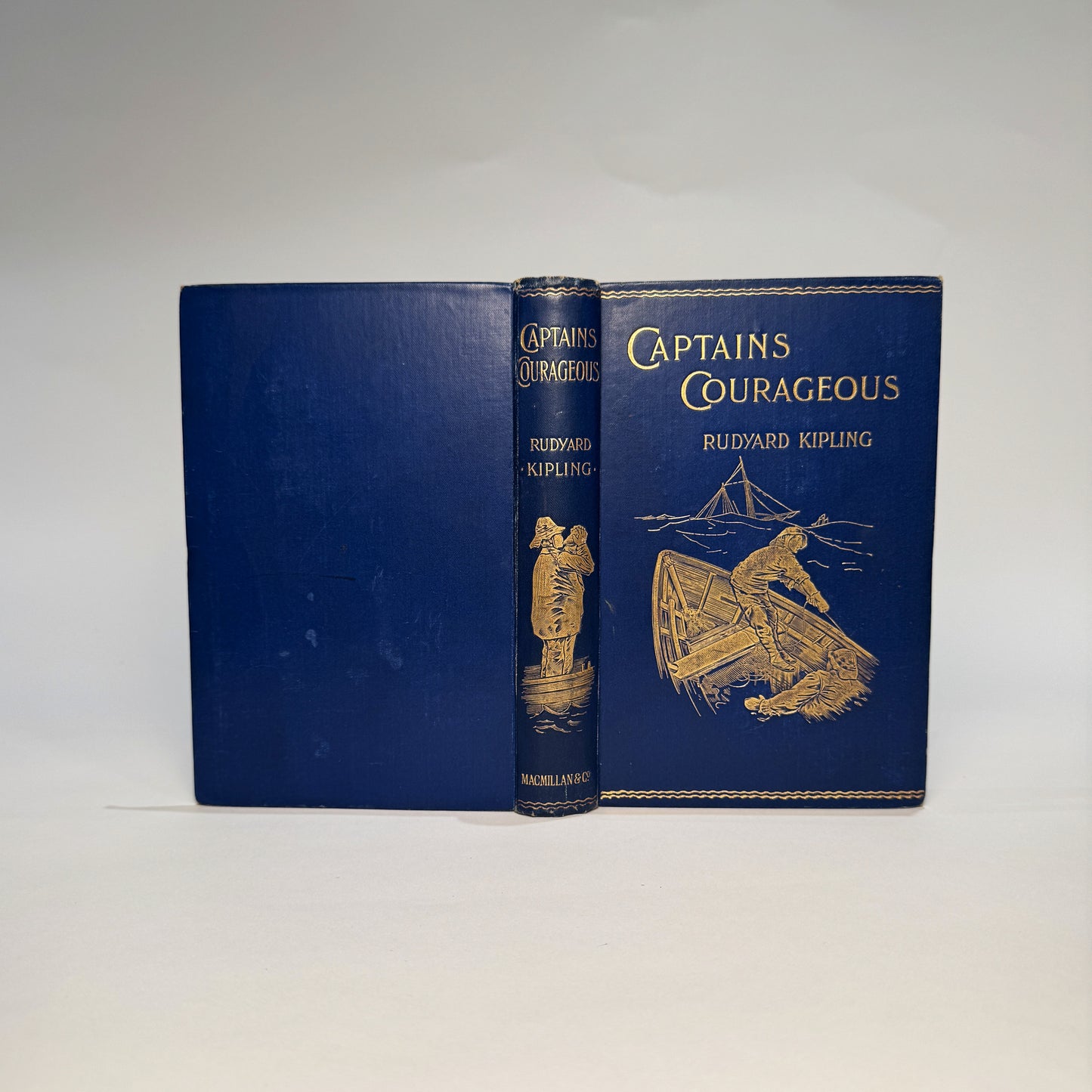 Captains Courageous. The Story of the Grand Banks. A Novel. With Illustrations by I.W. Taber. By Rudyard Kipling