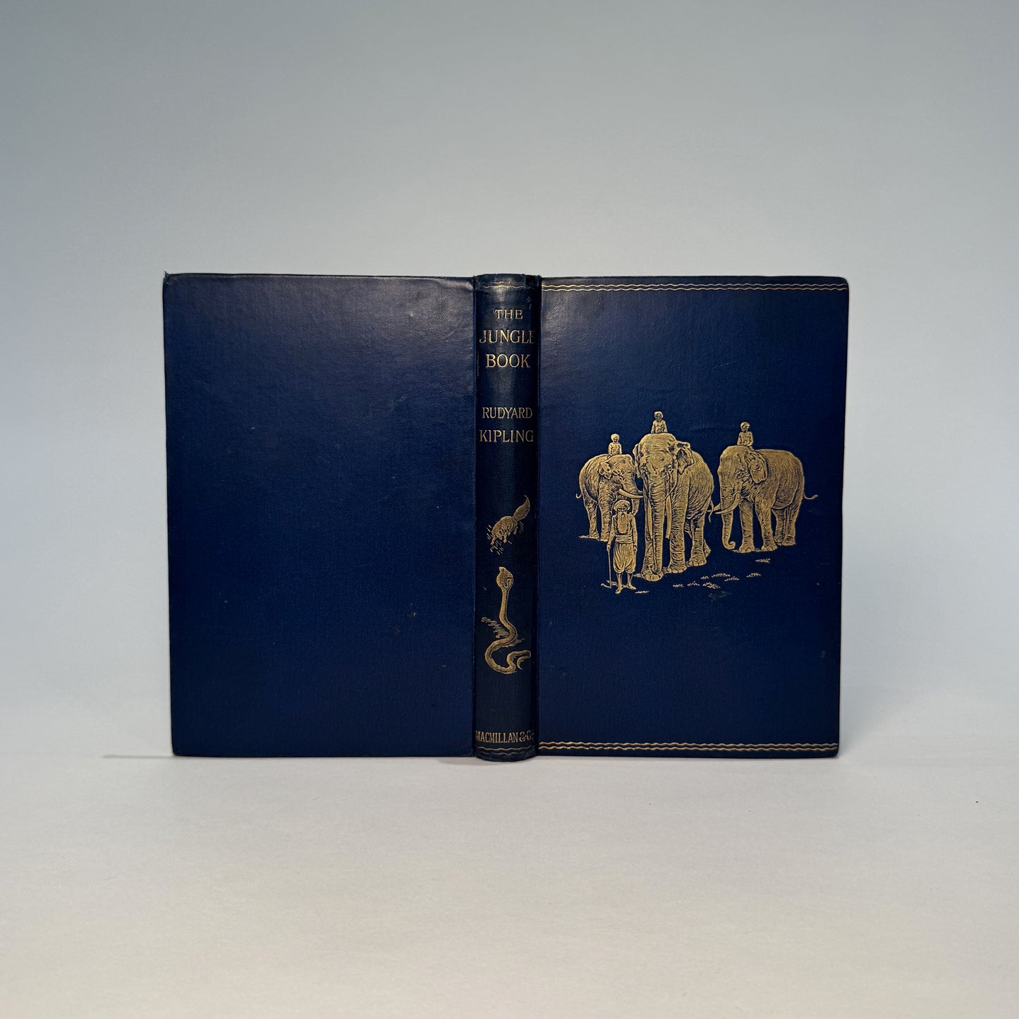The Jungle Book (1894) and The Second Jungle Book (1895). First Editions, Original Gilt-Decorated Cloth - Rudyard Kipling