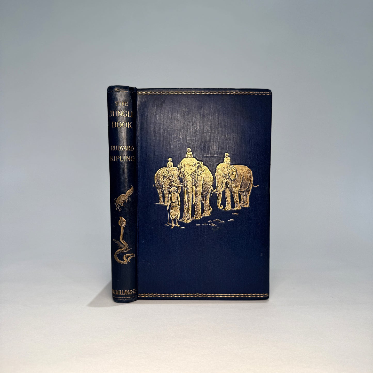 The Jungle Book (1894) and The Second Jungle Book (1895). First Editions, Original Gilt-Decorated Cloth - Rudyard Kipling