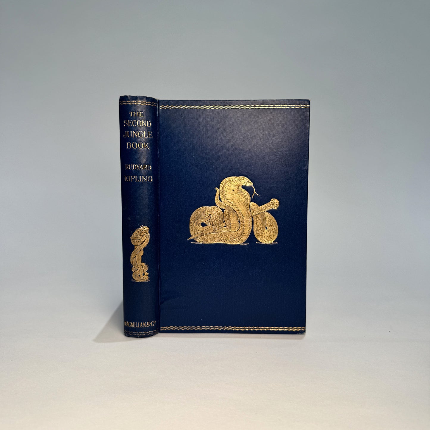 The Jungle Book (1894) and The Second Jungle Book (1895). First Editions, Original Gilt-Decorated Cloth - Rudyard Kipling