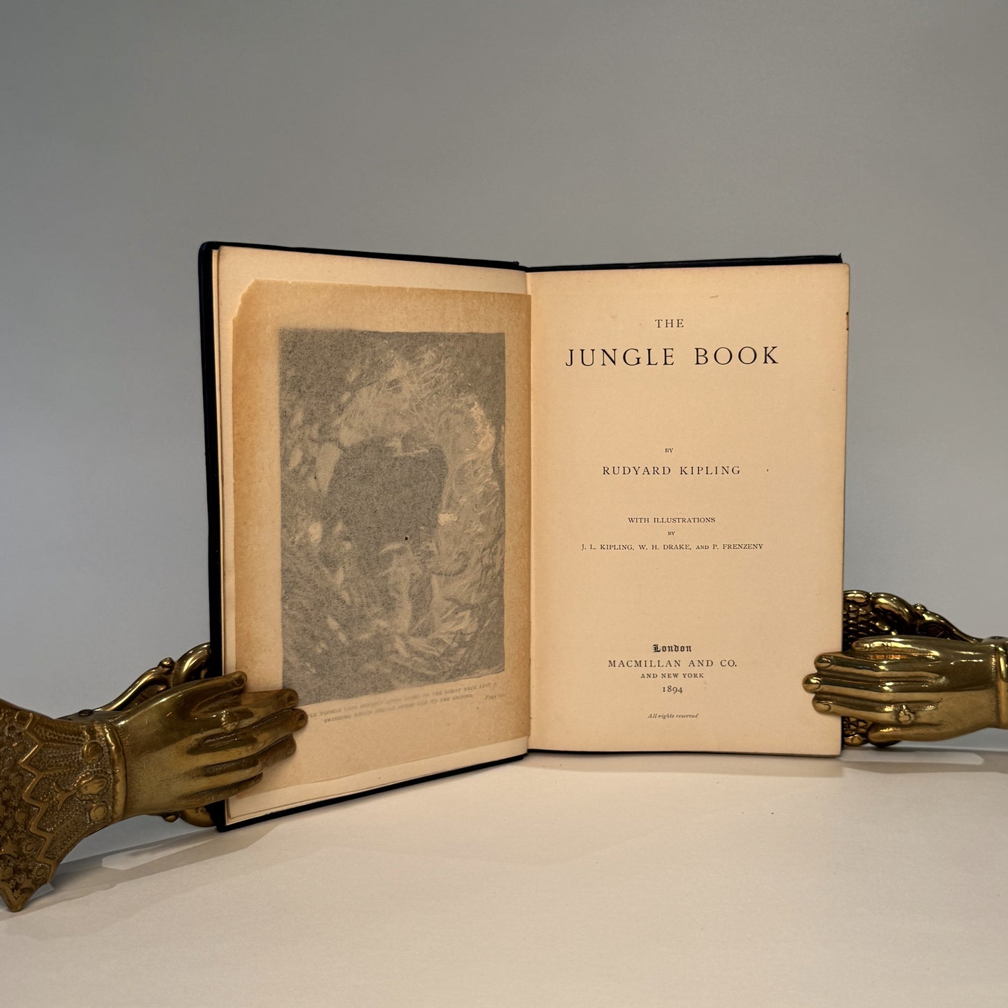 The Jungle Book (1894) and The Second Jungle Book (1895). First Editions, Original Gilt-Decorated Cloth - Rudyard Kipling