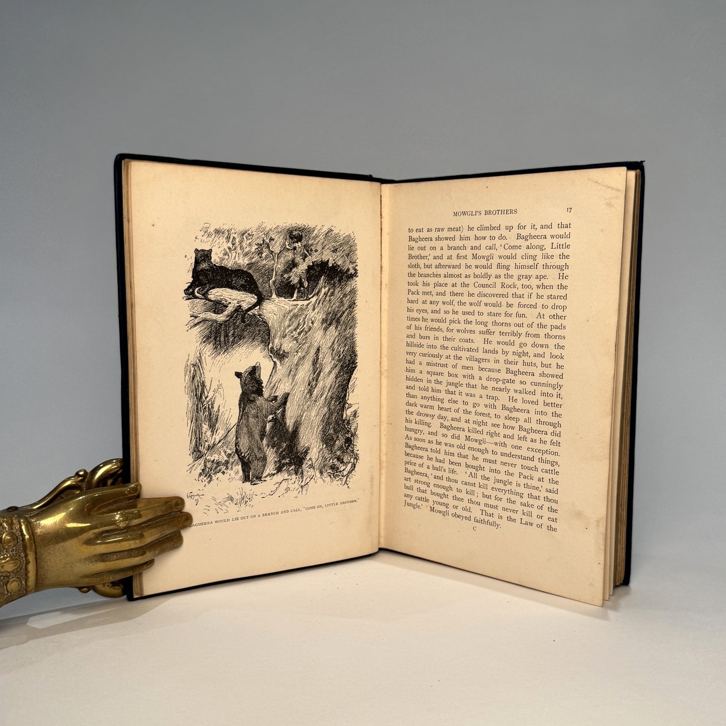 The Jungle Book (1894) and The Second Jungle Book (1895). First Editions, Original Gilt-Decorated Cloth - Rudyard Kipling