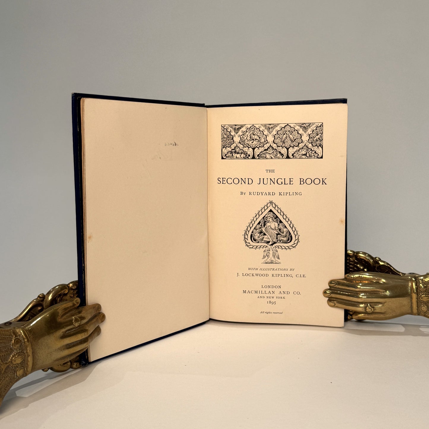 The Jungle Book (1894) and The Second Jungle Book (1895). First Editions, Original Gilt-Decorated Cloth - Rudyard Kipling