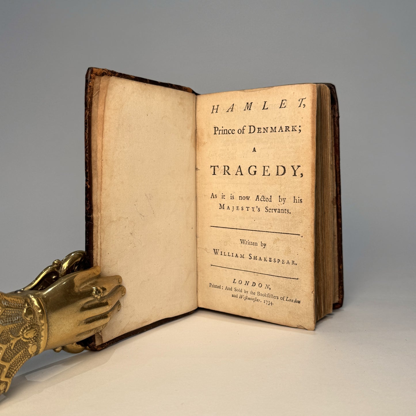 The Plays of William Shakespeare. In Two Volumes. London: Printed for J. Tonson and the rest of the Proprietors, 1734.