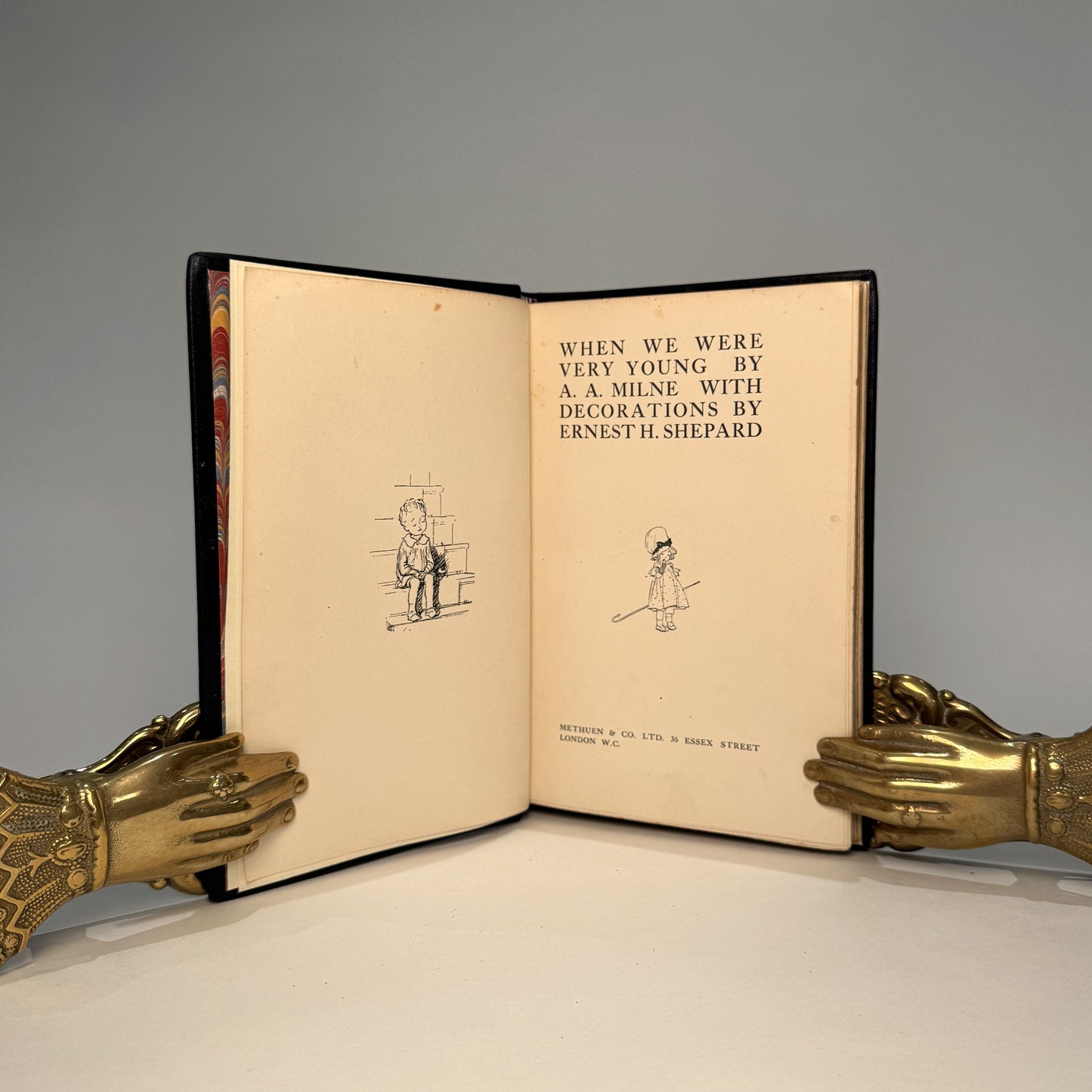 When We Were Very Young, Milne, A.A – With Decorations by Ernest H. Shepard. Finely Bound.