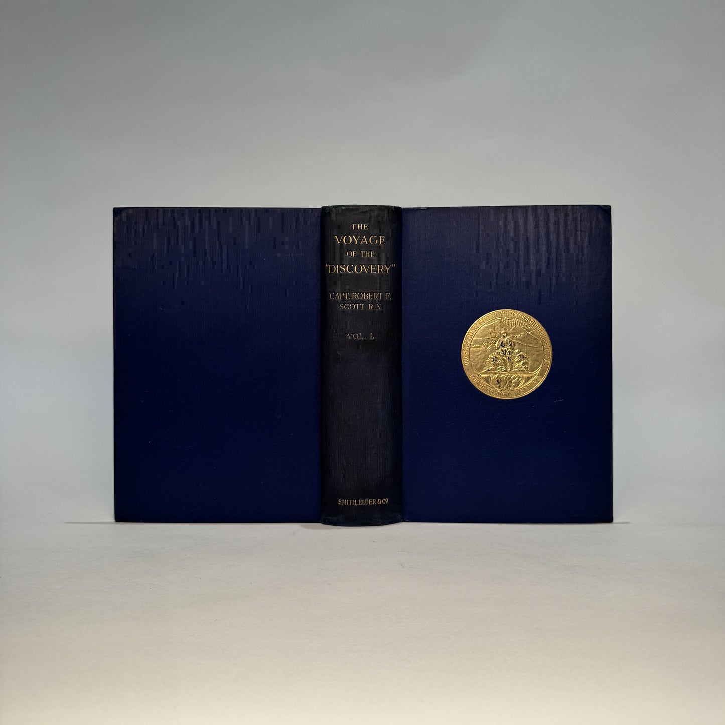Captain Robert F. Scott – The Voyage of the Discovery (1905). First Edition, One of 1,000 Copies, Complete in Two Volumes, Original Gilt-Decorated Cloth