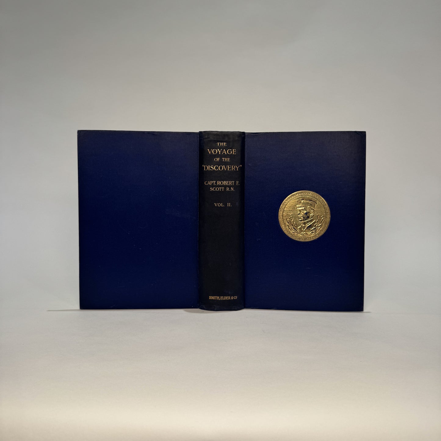 Captain Robert F. Scott – The Voyage of the Discovery (1905). First Edition, One of 1,000 Copies, Complete in Two Volumes, Original Gilt-Decorated Cloth