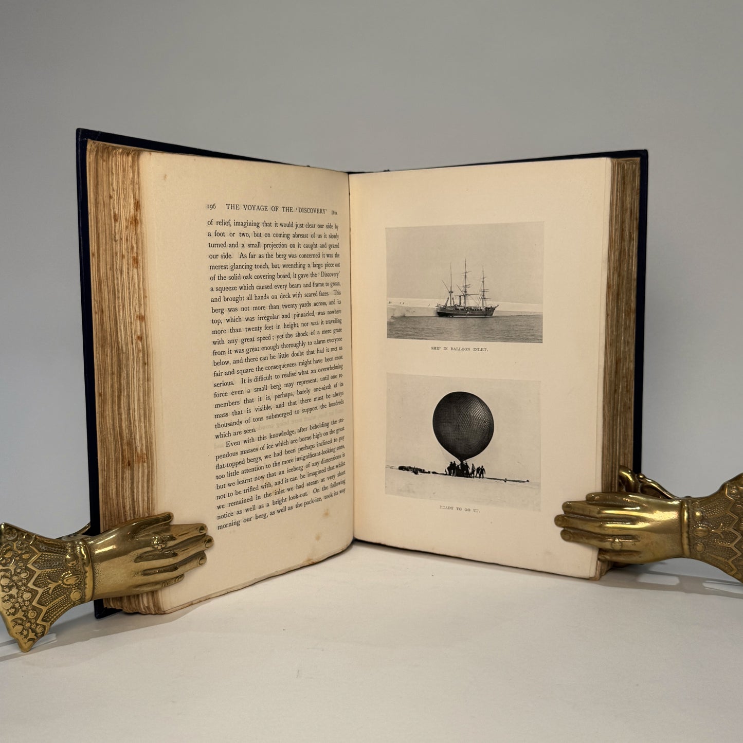 Captain Robert F. Scott – The Voyage of the Discovery (1905). First Edition, One of 1,000 Copies, Complete in Two Volumes, Original Gilt-Decorated Cloth