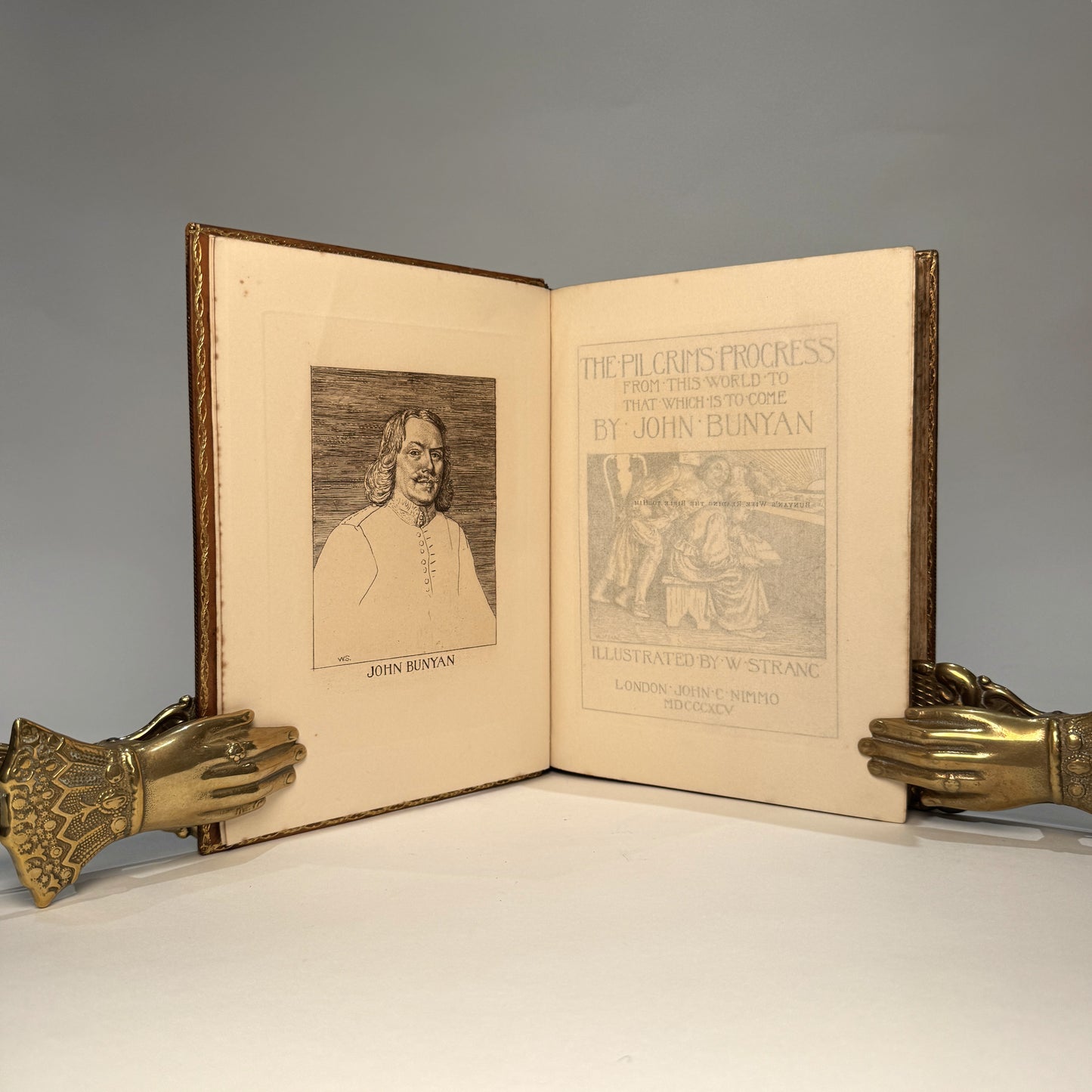 The Pilgrim’s Progress – John Bunyan – Nimmo 1890s Edition in Riviere & Son Full Polished Calf Binding