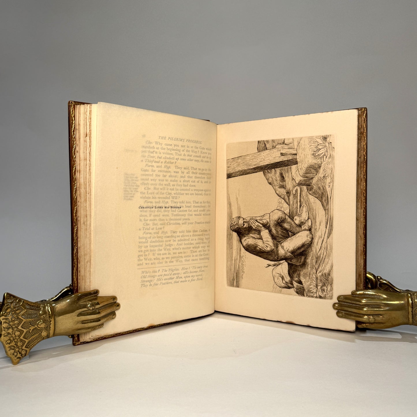 The Pilgrim’s Progress – John Bunyan – Nimmo 1890s Edition in Riviere & Son Full Polished Calf Binding