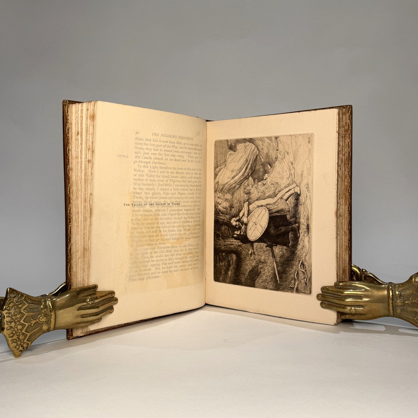 The Pilgrim’s Progress – John Bunyan – Nimmo 1890s Edition in Riviere & Son Full Polished Calf Binding