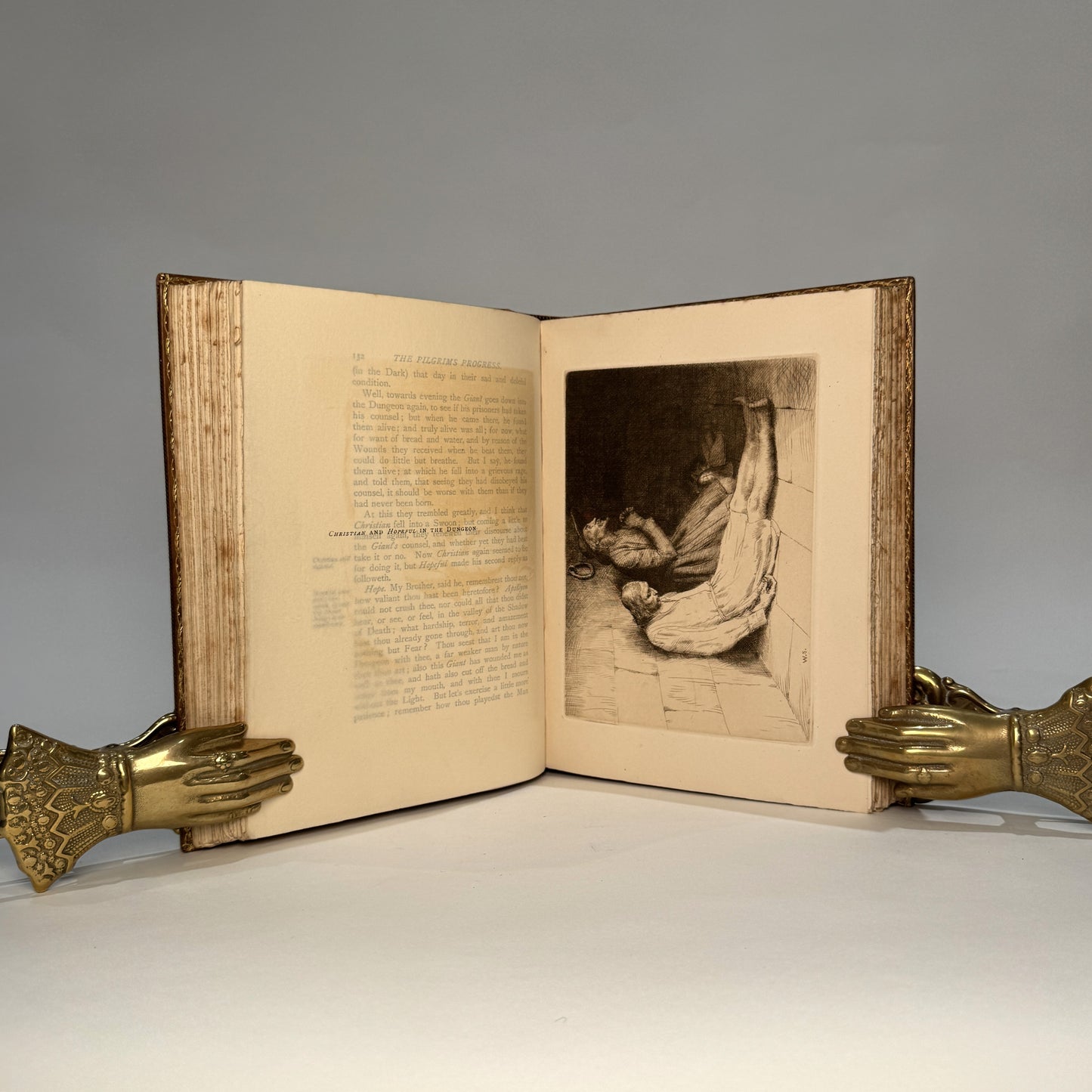 The Pilgrim’s Progress – John Bunyan – Nimmo 1890s Edition in Riviere & Son Full Polished Calf Binding