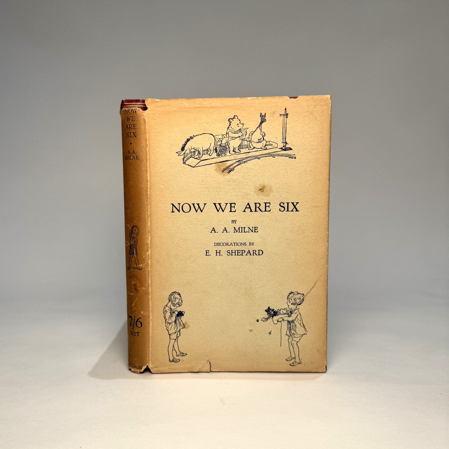 Now We Are Six – A. A. Milne, First Edition in Original Dust Jacket, Methuen & Co., 1927