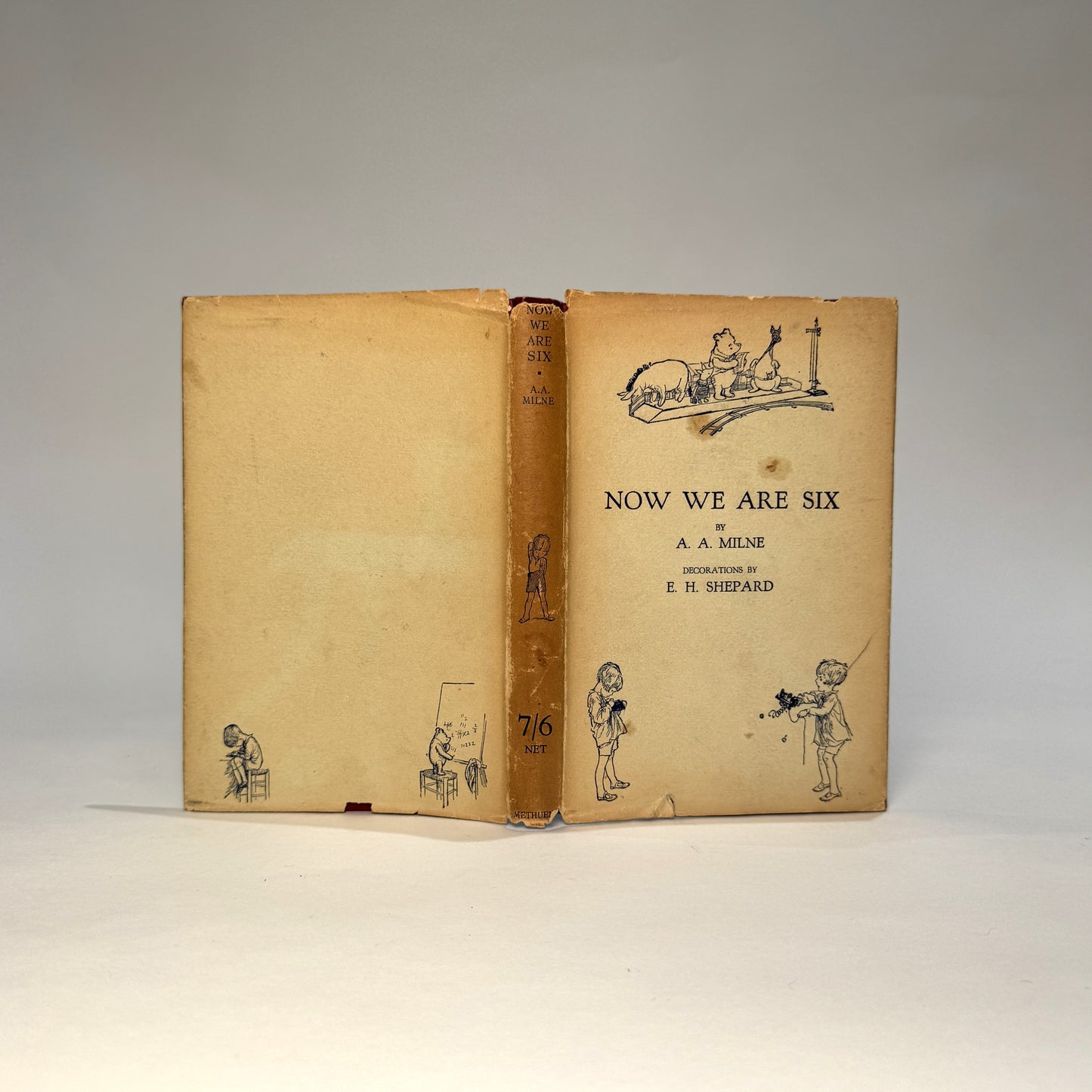 Now We Are Six – A. A. Milne, First Edition in Original Dust Jacket, Methuen & Co., 1927