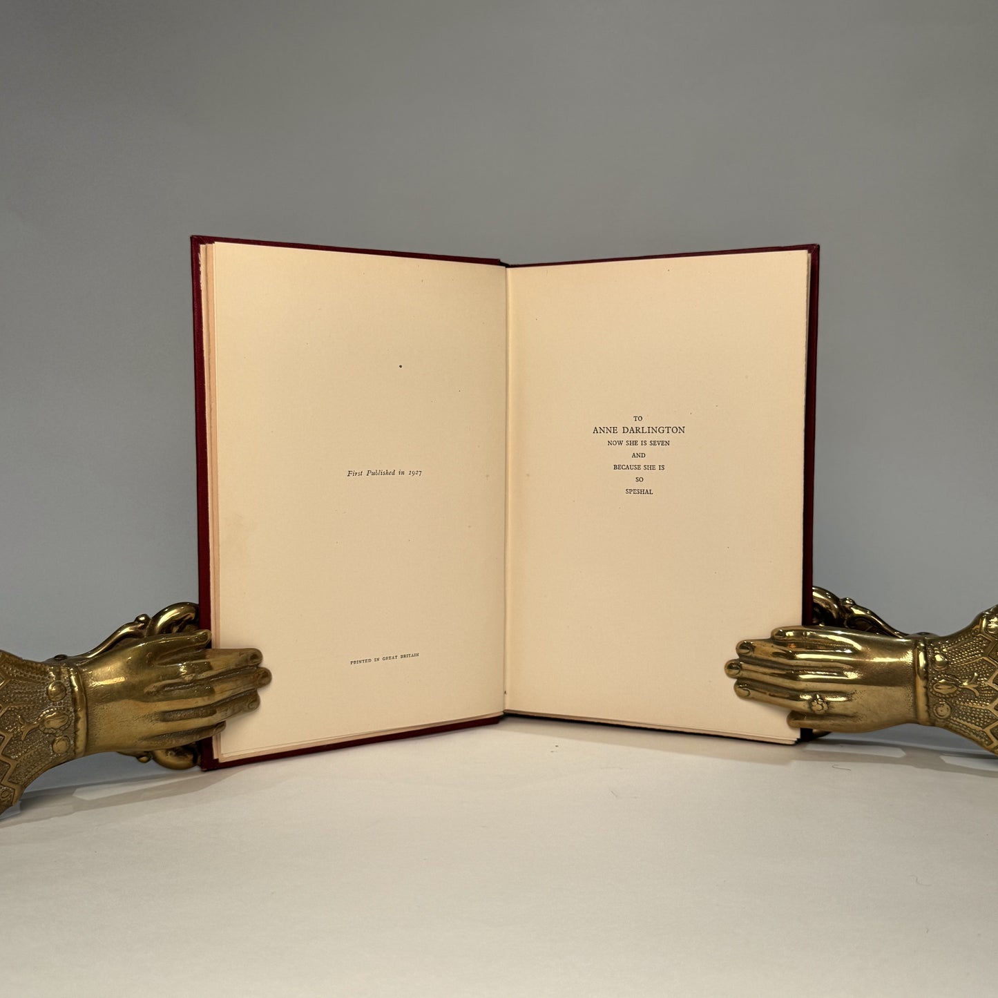 Now We Are Six – A. A. Milne, First Edition in Original Dust Jacket, Methuen & Co., 1927