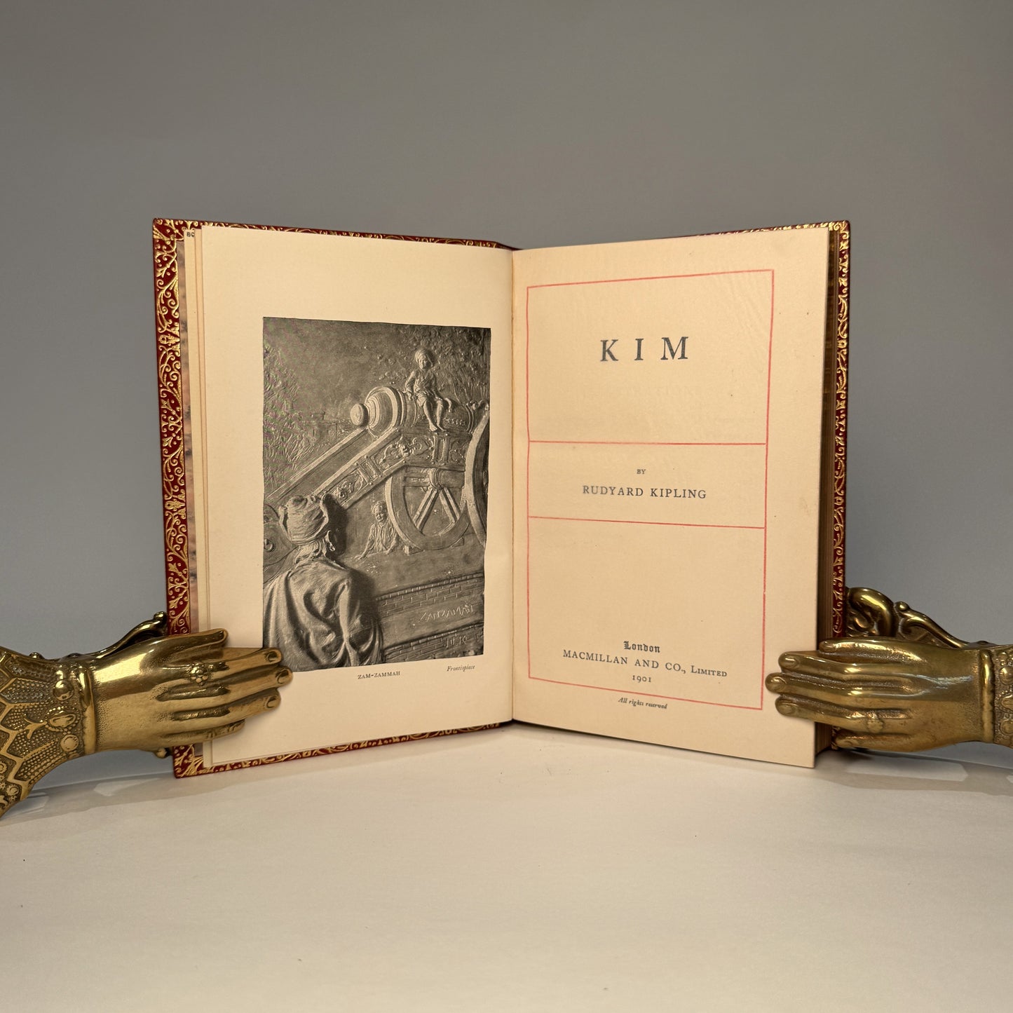 Kim | Rudyard Kipling | First Edition, 1901 | Full Morocco by Bayntun-Rivière