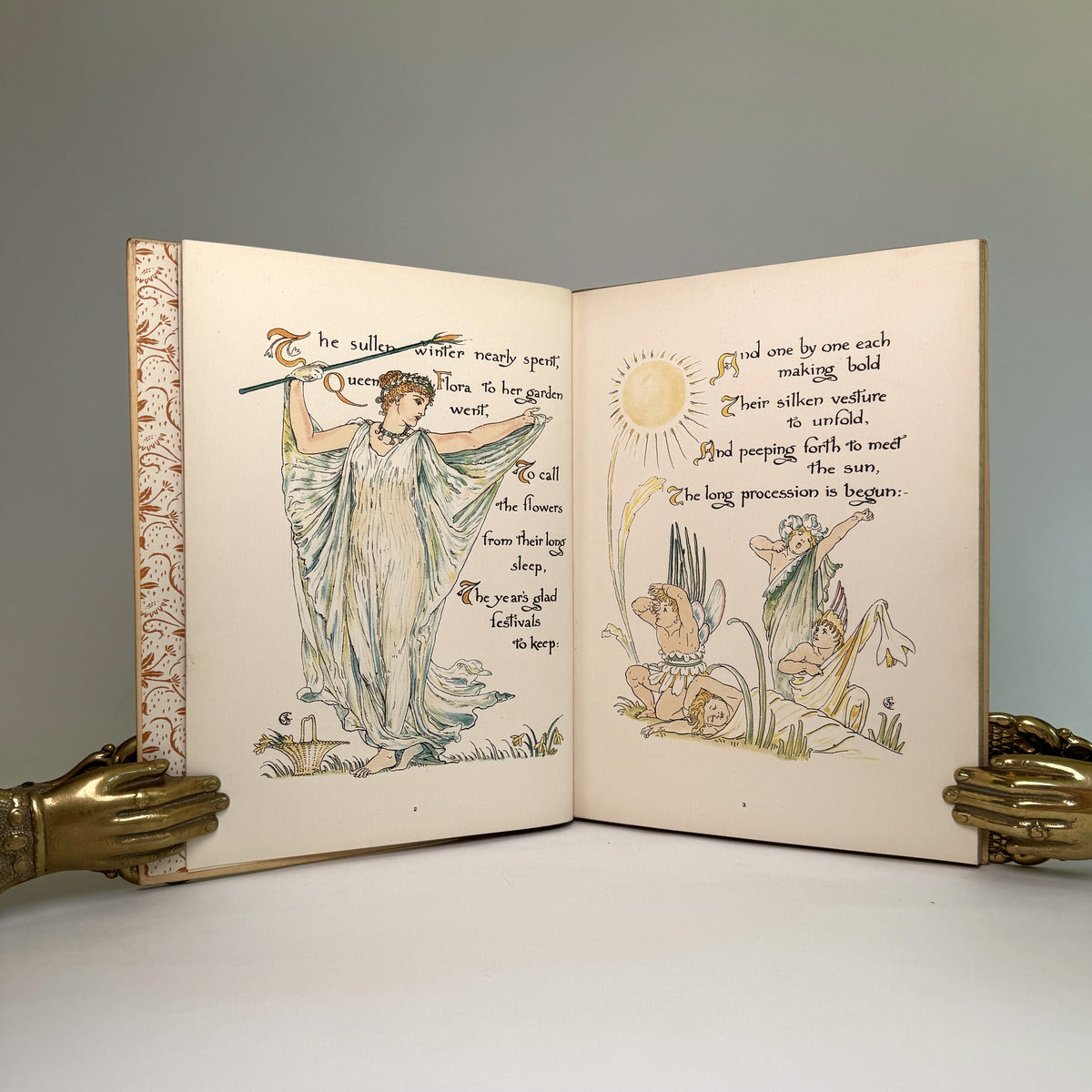 Walter Crane’s Flora’s Feast: A Masque of Flowers - Exceptional 1899 Edition