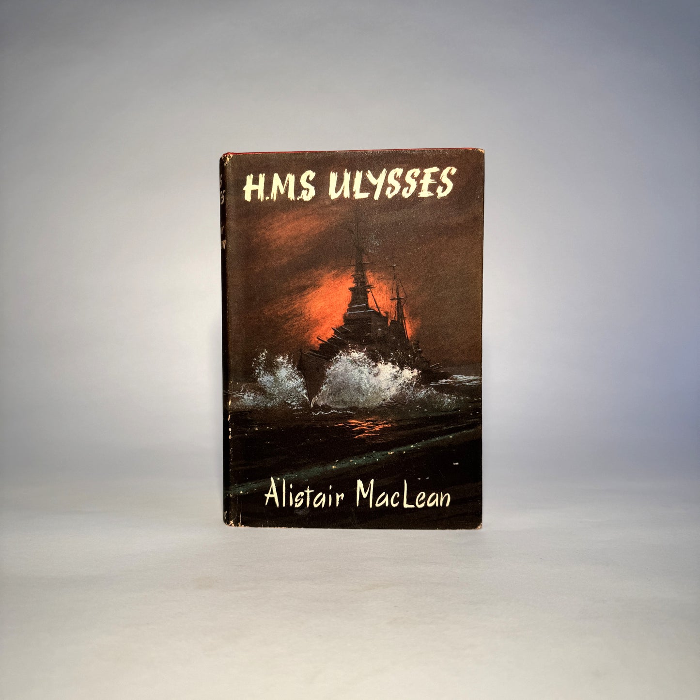 H.M.S. Ulysses by Alistair MacLean - Signed Copy in Unrestored Dust Jacket