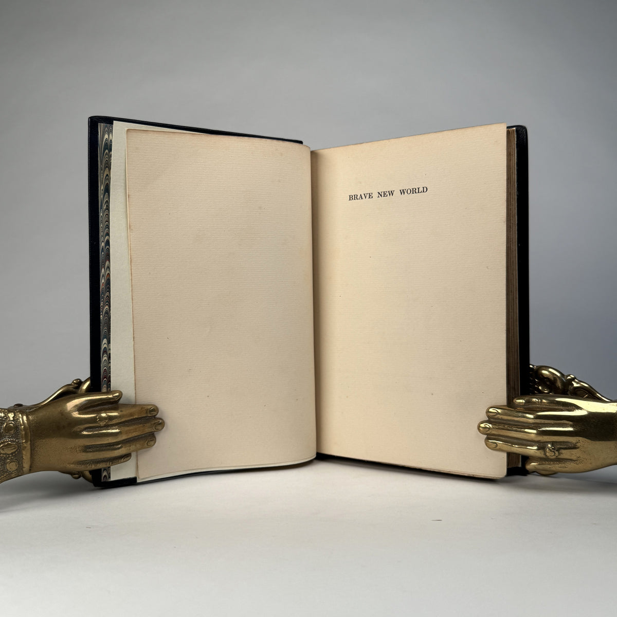 Aldous Huxley’s Brave New World - Finely Bound in Full Navy Morocco