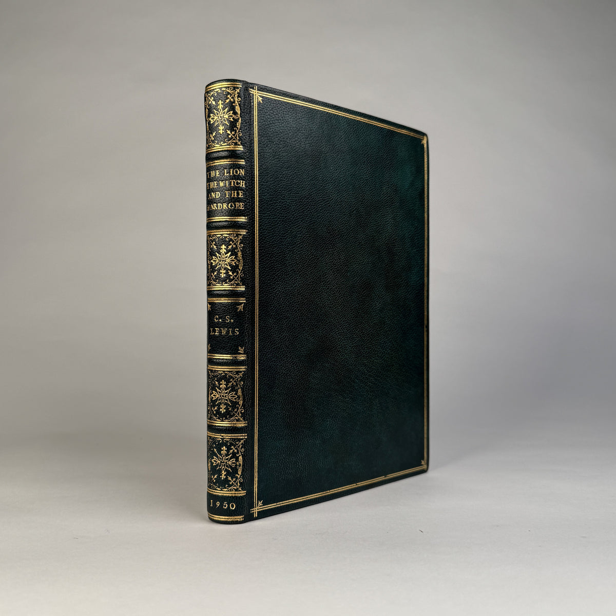 C. S. Lewis, The Lion, the Witch and the Wardrobe - Finely Bound in Full Green Morocco