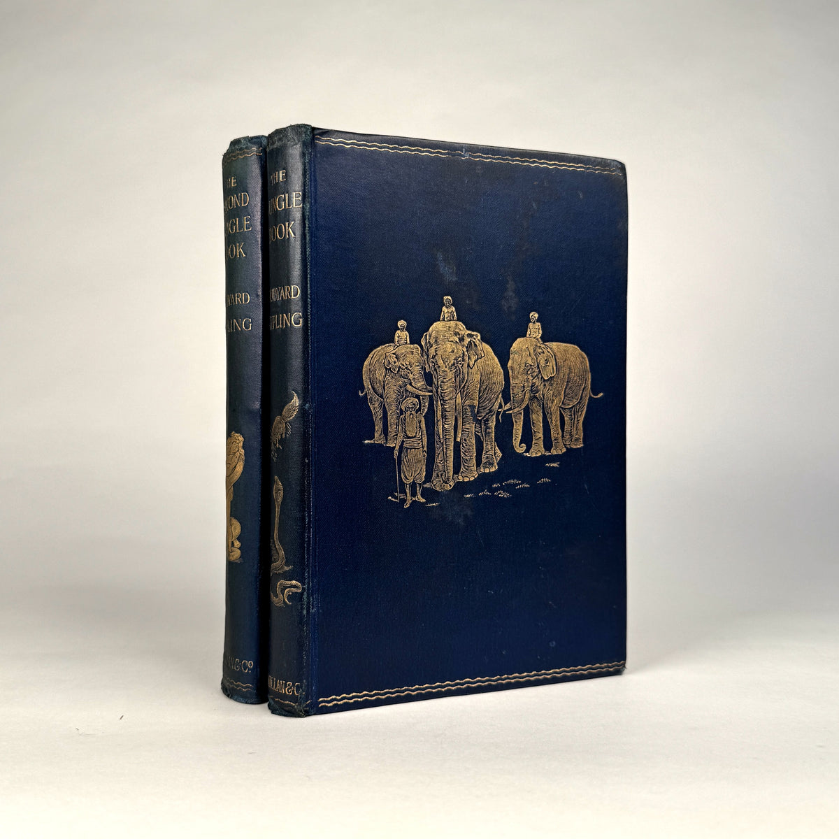 Rudyard Kipling’s The Jungle Book & The Second Jungle Book - Original Gilt Cloth Two-Volume Set