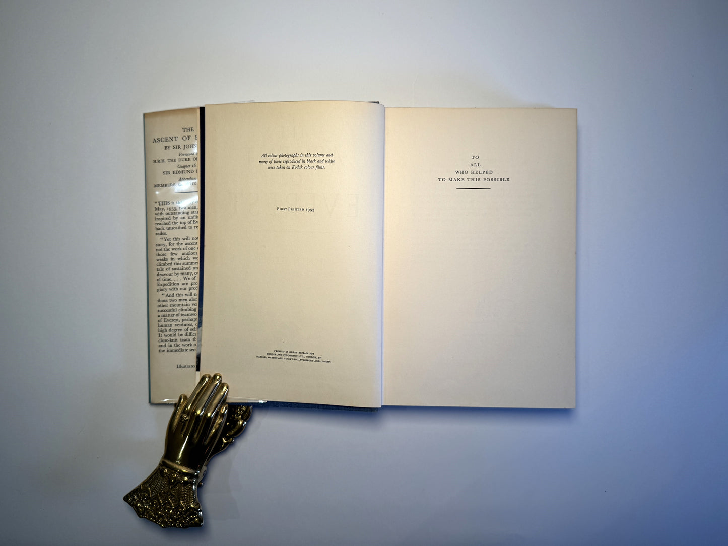 The Ascent of Everest Signed by Sir John Hunt