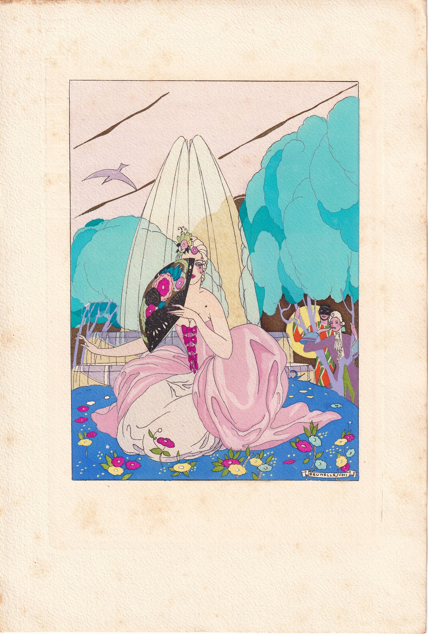 La femme à l'éventail