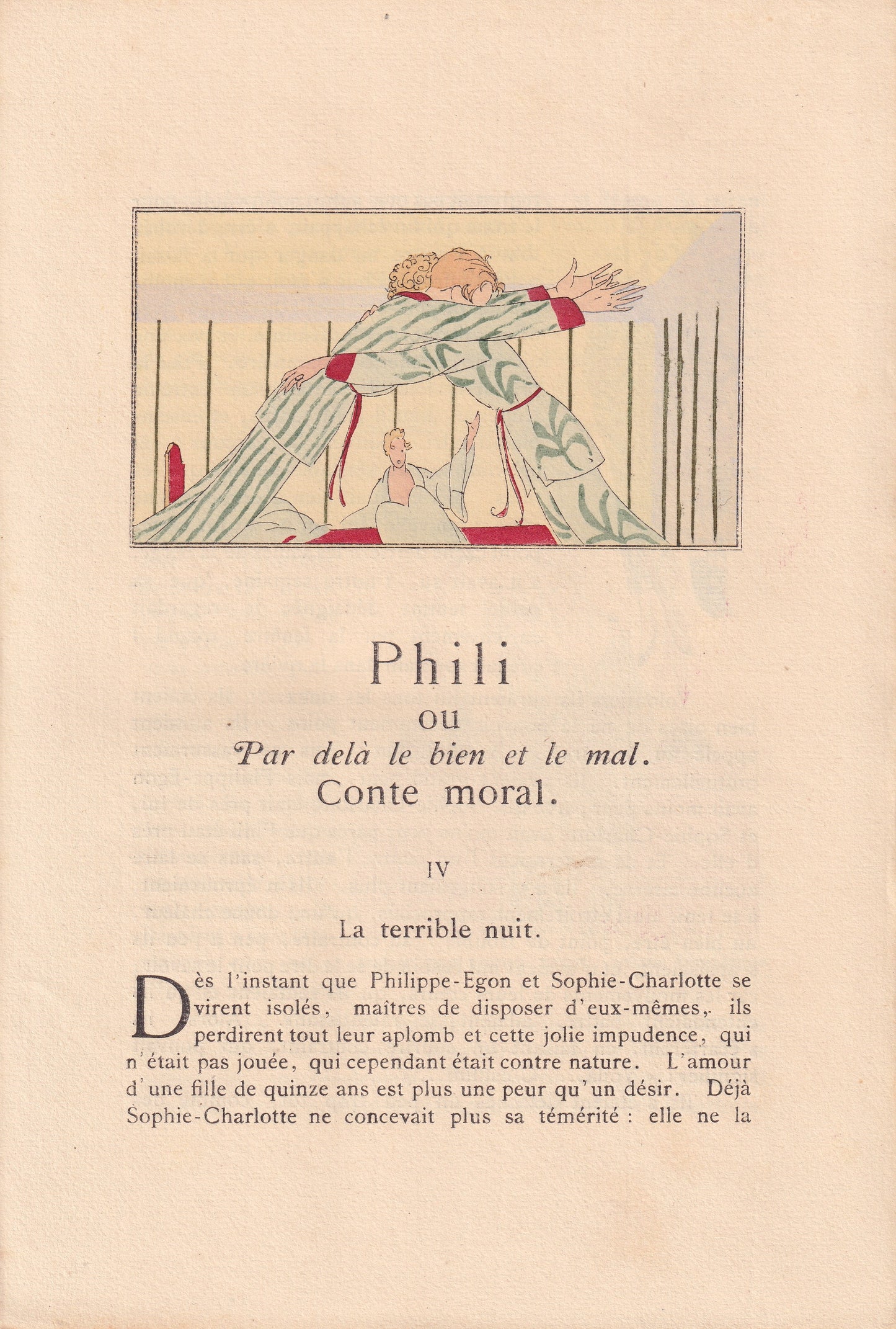 Phili ou Par Dela le bien et la mal Conte Moral