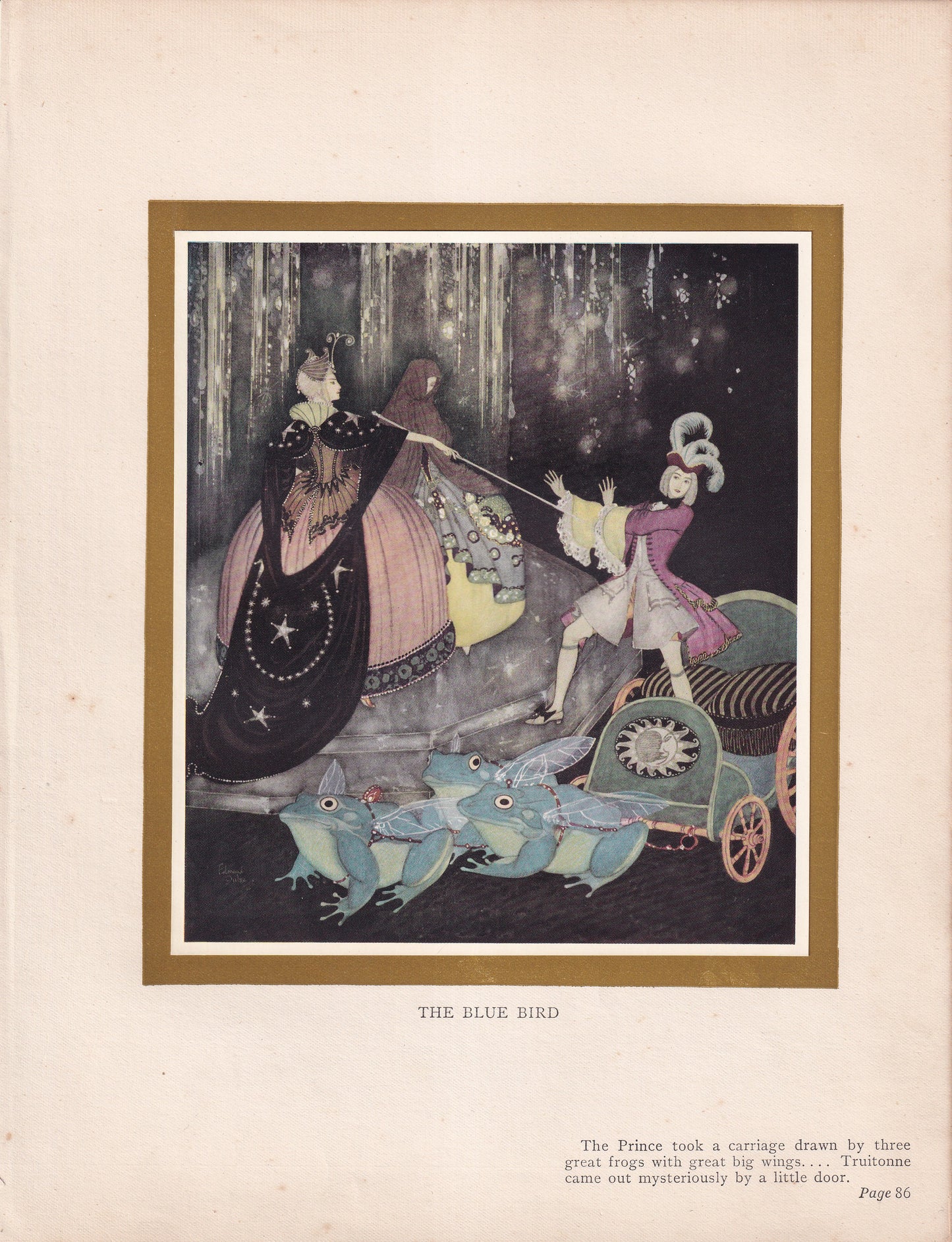 The Blue Bird - original 1916 Edmund Dulac Fairy-Book colour plate