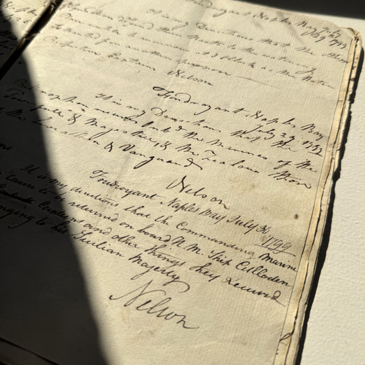 A Major Nelson Discovery: Captain Darby’s HMS Bellerophon Pocket Book, Naples 1799