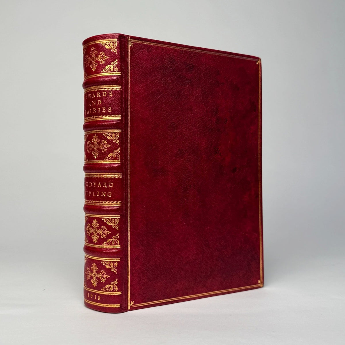 Rewards and Fairies by Rudyard Kipling - Fine Red Morocco, First Appearance of If—