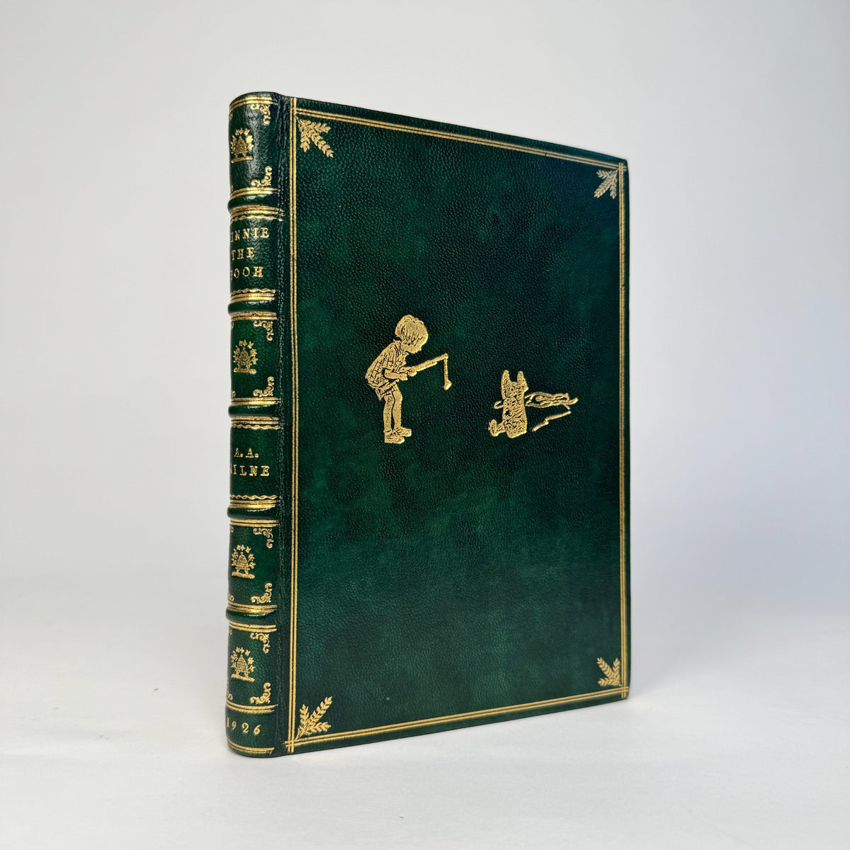 Winnie-the-Pooh by A. A. Milne - Richly Gilt Green Morocco Binding