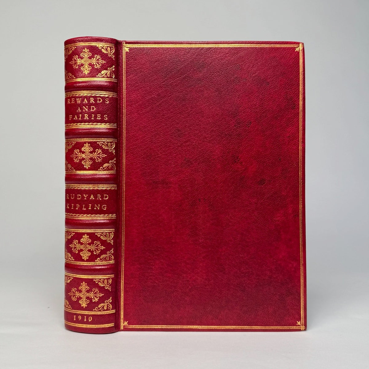 Rewards and Fairies by Rudyard Kipling - Fine Red Morocco, First Appearance of If—