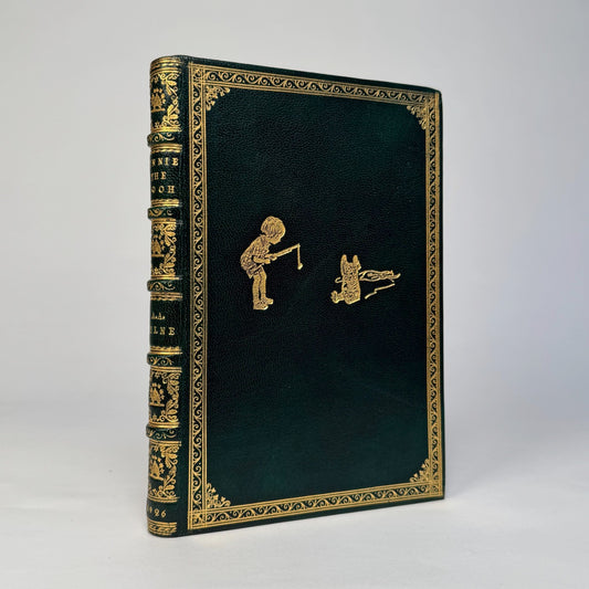 Winnie-the-Pooh by A. A. Milne - Magnificent Gilt Green Morocco Binding