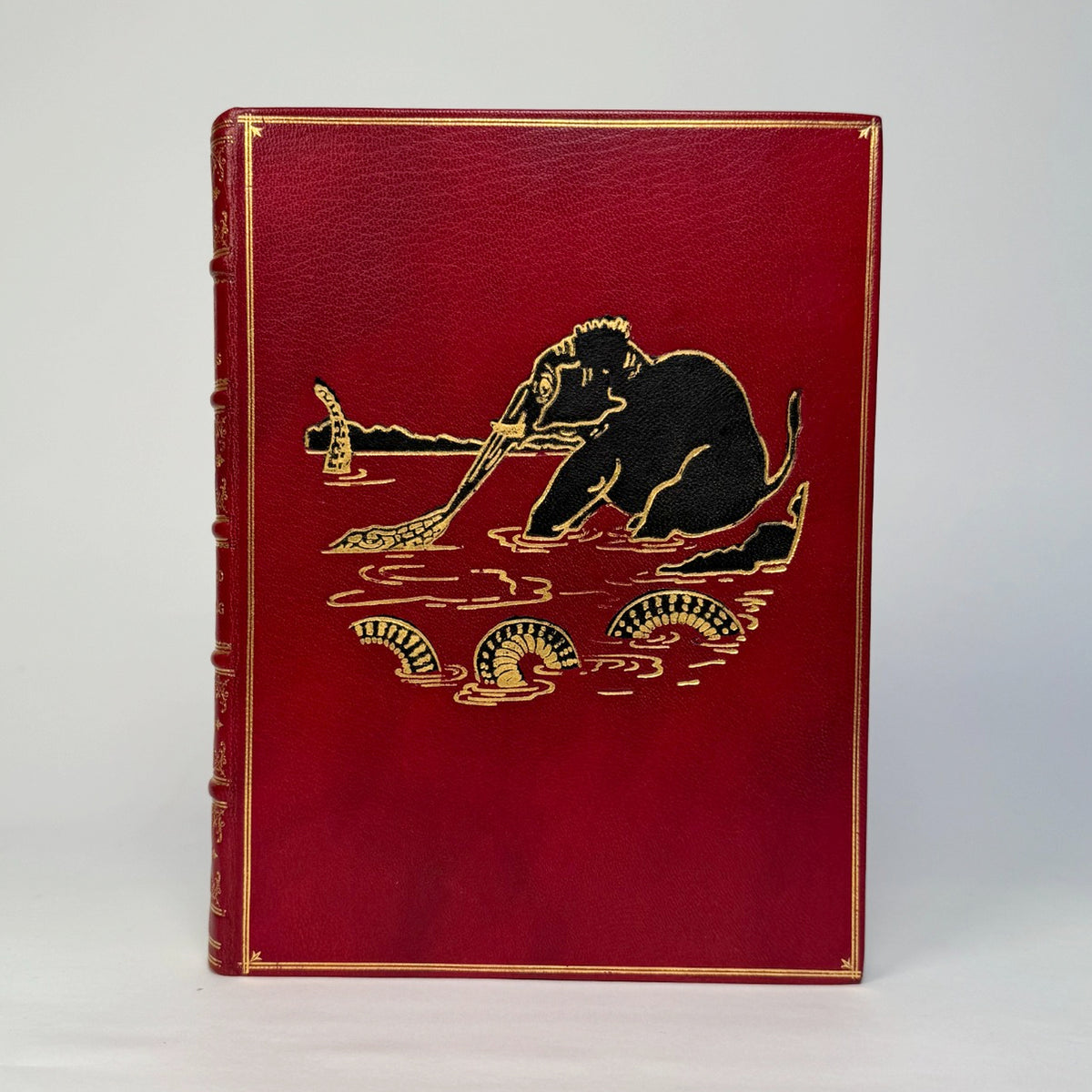Just So Stories by Rudyard Kipling - Fine Red Morocco with Elephant Onlay
