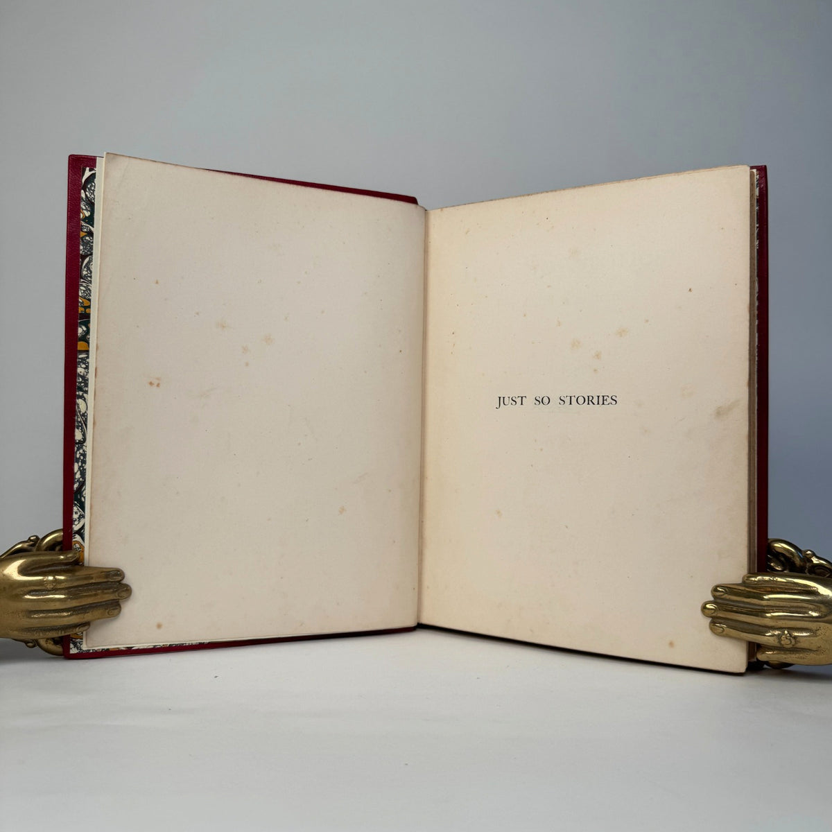 Just So Stories by Rudyard Kipling - Fine Red Morocco with Elephant Onlay