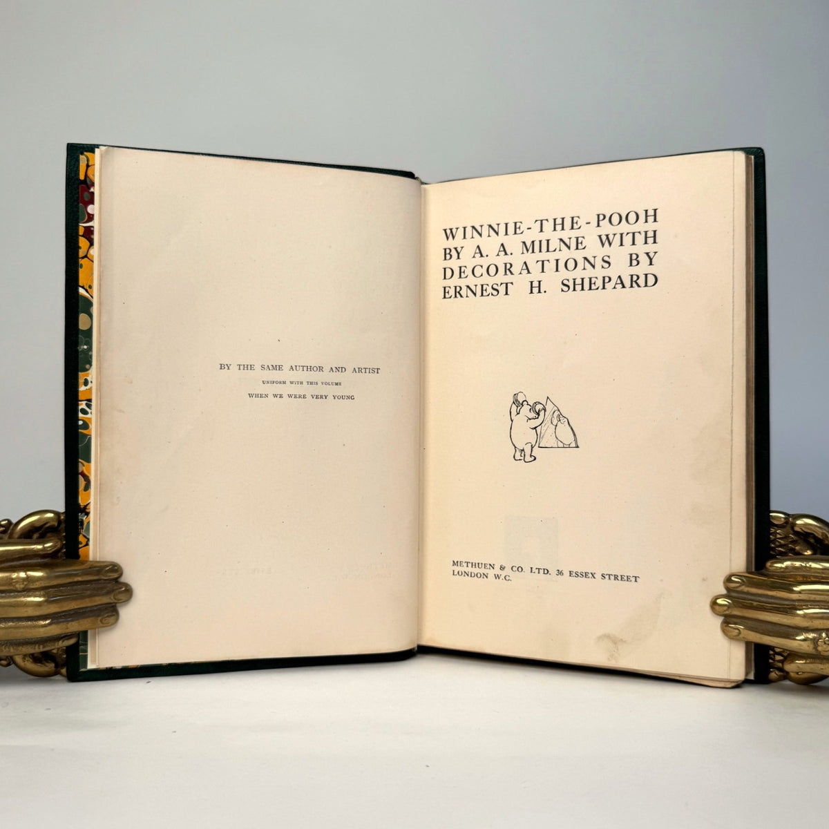 Winnie-the-Pooh by A. A. Milne - Richly Gilt Green Morocco Binding