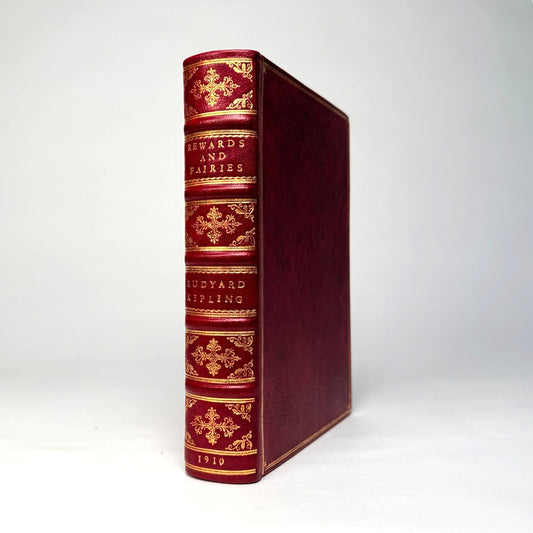 Rewards and Fairies by Rudyard Kipling - Fine Red Morocco, First Appearance of If—