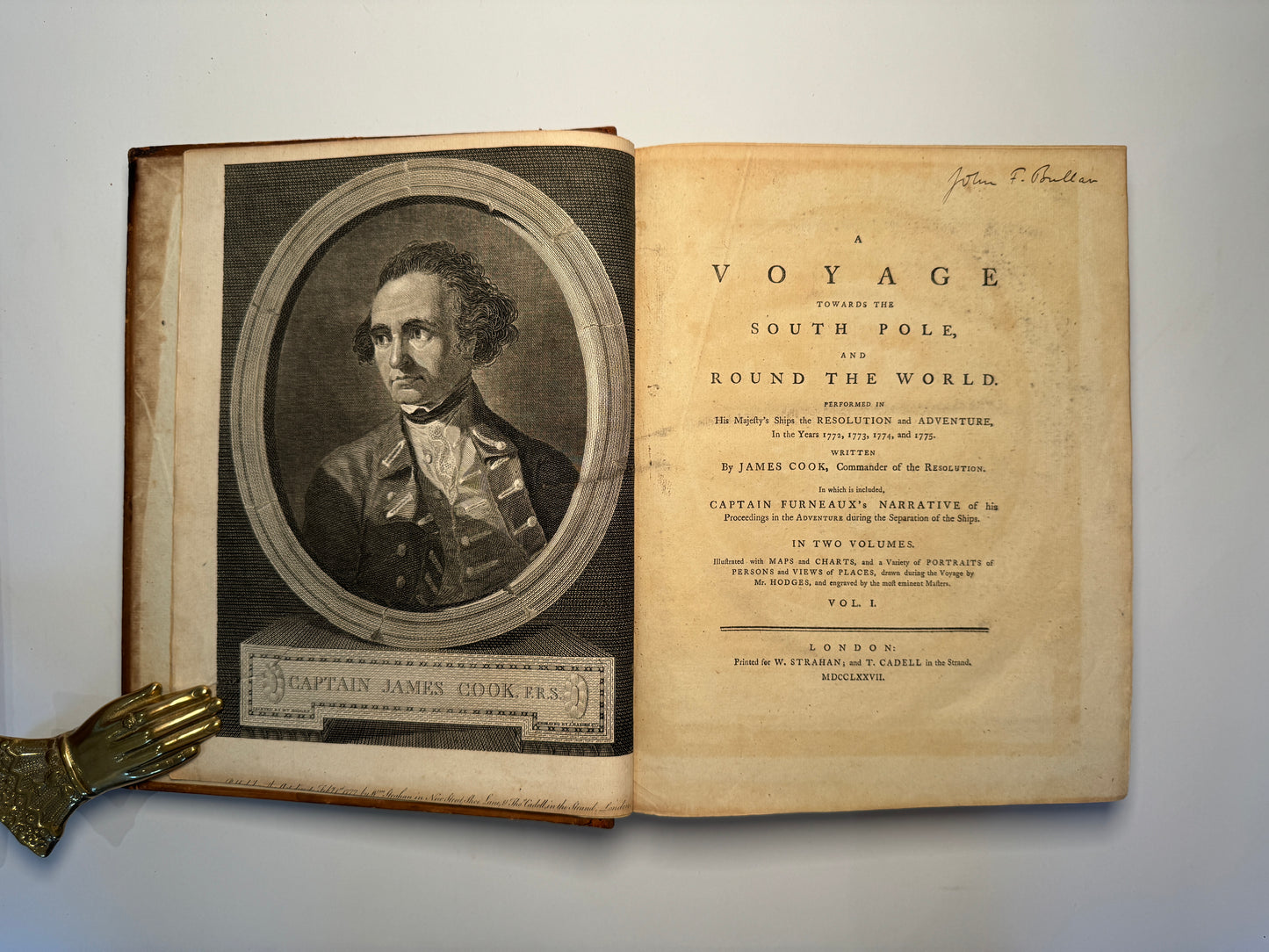 Captain Cook's Three Voyages: First Edition Set (1773-1784) with Atlas